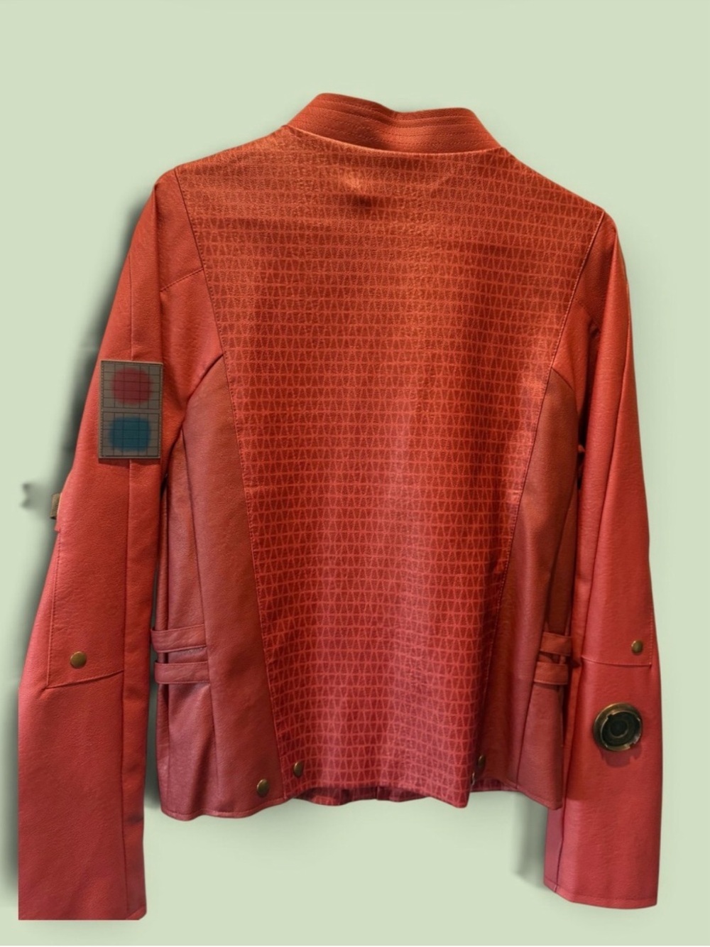 Marvel Red Bomber Jacket with Brass Accents - Picture 3 of 7
